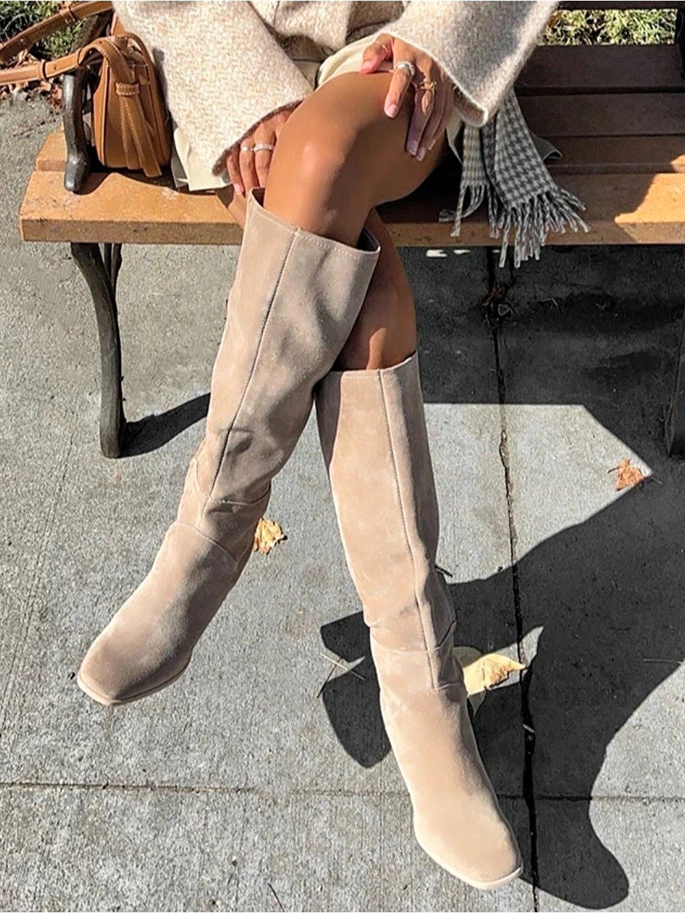 Dolce Vita Heeled Boots in Brown